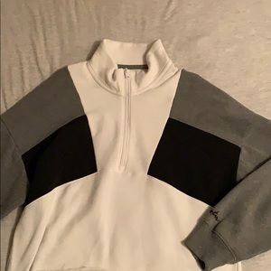 Quarter zip up cropped pullover( only worn once)